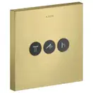 Вентиль скрытого монтажа для 3 потребителей Axor ShowerSelect (цвет - матовая латунь) (36717950) фото 1 Aquada.com.ua
