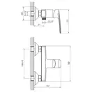 Смеситель для душа Imprese Kampa (цвет - хром) (15285) фото 2 Aquada.com.ua