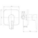 Смеситель для душа Imprese Podzima Breclav white (цвет - хром/белый) (VR-15245WZ) фото 2 Aquada.com.ua