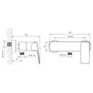 Смеситель для душа Imprese Grafiky (цвет - хром) (ZMK061901080) фото 2 Aquada.com.ua