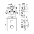 Термостат для душа на 3 выхода Paffoni Elle (цвет - чёрный матовый) (LEQ519NO/M) фото 3 Aquada.com.ua