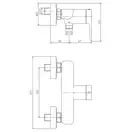 VOLLE LIBRA смеситель для душа, хром, 35 мм (15203100) фото 2 Aquada.com.ua