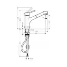 Змішувач для кухні Hansgrohe Talis S 170, хром (32841000)