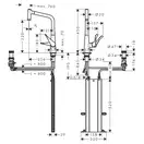 Смеситель для кухни Hansgrohe Metris Select 320 2jet, sBox (цвет - хром), с вытяжным душем (73806000) фото 7 Aquada.com.ua