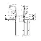 Hansgrohe Metris Select 320 Смеситель для кухни, хром (73806000)
