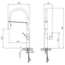 IMPRESE BOA US смеситель для кухни, хром, 25 мм (55921) фото 2 Aquada.com.ua