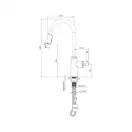 Смеситель для кухни Imprese Hydrant (цвет - никель матовый) (ZMK031806150) фото 6 Aquada.com.ua