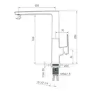 Смеситель для кухни Imprese Grafiky (цвет - black nickel) (ZMK041807150) фото 2 Aquada.com.ua