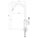 Смеситель для кухни Imprese Brenta (цвет - хром) (ZMK071901150) фото 2 Aquada.com.ua