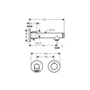Смеситель для раковины 221, Select Axor Uno (цвет - хром) (45113000) фото 2 Aquada.com.ua