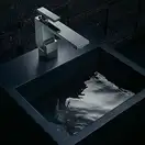 Змішувач для умивальника Axor Edge 130 Push-Open, хром (46010000)