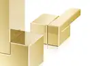 Смеситель для раковины Axor Edge (цвет - полированное золото), с донным клапаном push-open (46050990) фото 3 Aquada.com.ua