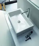 Смеситель для раковины высокий Duravit C.1 (цвет - хром), без донного клапана, излив 136 мм (C11030002010) фото 3 Aquada.com.ua