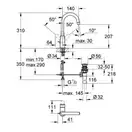 Змішувач для умивальника Grohe BauEdge L-Size, хром (23093000)