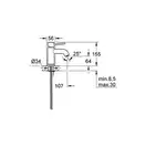 Grohe BauClassic Смеситель для раковины S, хром (23162000)