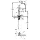 Смеситель для раковины высокий Grohe Essence XL-Size (цвет - холодный рассвет), без донного клапана (32901GL1) фото 2 Aquada.com.ua