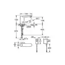 Grohe Змішувач для умивальника Eurosmart Cosmopolitan E з адаптером 100-230V, хром (36325001)