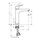HANSGROHE Смеситель для раковины, однорычажный, хром Focus 190 (31608000) фото 2 Aquada.com.ua