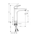 Hansgrohe Focus 190 Змішувач для умивальника, хром (31608000)