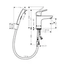 Смеситель для раковины с лейкой Hansgrohe Focus 31927000 фото 2 Aquada.com.ua