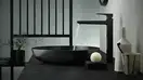 Смеситель для раковины высокий Hansgrohe Metropol (цвет - чёрный матовый), с донным клапаном (32512670) фото 2 Aquada.com.ua