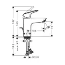 Hansgrohe Смеситель для раковины, однорычажный Logis (71100000) фото 4 Aquada.com.ua