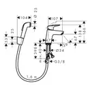 Hansgrohe Logis Змішувач для раковини, хром (71290000)