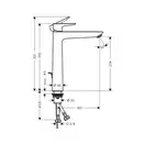HANSGROHE Talis E Смеситель для раковины, однорычажный (71716000) фото 2 Aquada.com.ua
