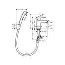 Hansgrohe Talis E 110 Змішувач для умивальника, хром (71729000)