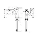 Hansgrohe Talis E Змішувач для умивальника, хром (71755000)