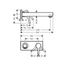 HANSGROHE Talis S Змішувач для умивальника, хром (72111000)