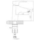 IMPRESE HORAK смеситель для умывальника, хром, 40 мм (05170) фото 2 Aquada.com.ua