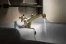 IMPRESE CUTHNA antiqua смеситель для умывальника двухвентильный, бронза (05280 antiqua-n) фото 3 Aquada.com.ua