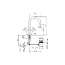 Смеситель для раковины Nicolazzi Mac Kinley 05 (2236CR29) фото 2 Aquada.com.ua