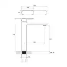 Смеситель для раковины Ravak Chrome 311 мм (цвет - хром) (X070100) фото 2 Aquada.com.ua