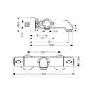 AXOR Смеситель для ванны Hansgrohe Ecostat 1001 SL (13241000) фото 4 Aquada.com.ua