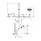 Смеситель на борт ванны Axor Citterio M (34445000) фото 2 Aquada.com.ua
