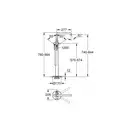 Смеситель для ванны напольный Grohe Essence (цвет - теплый закат), с душевым гарнитуром (23491DA1) фото 2 Aquada.com.ua