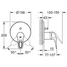 GROHE Смеситель для ванны Eurostyle (24049003) фото 2 Aquada.com.ua