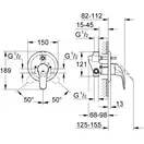 Grohe Euroeco New Смеситель для ванны, хром (32747000)