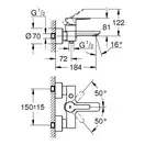 Grohe Lineare New Смеситель для ванны, хром (33849001)