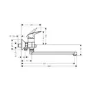 Hansgrohe Logis Смеситель для ванны, хром (71402000)