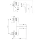 Смеситель для ванны Imprese Podzima Breclav white (цвет - хром/белый) (10245W) фото 2 Aquada.com.ua