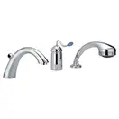 Смеситель на борт ванны Nicolazzi Antelao ручка BLU (3414CR20) фото 1 Aquada.com.ua