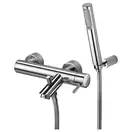 Смеситель для ванны Paffoni Light (цвет - хром), с душевым гарнитуром (LIG023CR) фото 1 Aquada.com.ua