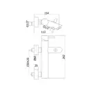 Смеситель для ванны Paffoni Light (цвет - хром), с душевым гарнитуром (LIG023CR)