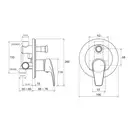 Смеситель скрытого монтажа Ravak Neo с переключателем (X070020) фото 2 Aquada.com.ua