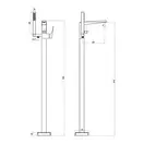 Напольный смеситель для ванны Ravak Freedom O (X070079) фото 2 Aquada.com.ua