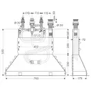 Скрытая часть смесителя на борт ванны Axor, на 4 отверстия (15480180) фото 2 Aquada.com.ua