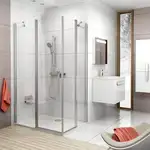 Душевая кабина Ravak Chrome (профиль - белый; стекло - Transparent (прозрачный)) h=1950 мм (1QVA0100Z1)